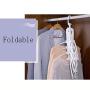HJYPYJ Magic Hanger,Strong and Sturdy PP Folding Hanger,Space-Saving Organizer Hangers,Suitable for Balcony Wardrobe Waterproof/White / 2 pcs