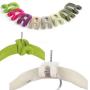 Clothes Pegs - Colorful Home Mini Flocking Clothes Hanger Hook Closet Organizer Wardrobe 10pcs - Clothes Hangers Wardrobe Hanger Crafts Clothes Pegs Closet Hanger Cabinet Clothespin Mini