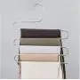 5PC 5 Layers S Shape Multifunctional Clothes Hangers Pants Storage Hangers Cloth Rack Multilayer Storage Cloth Hanger Decoration