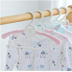 20PCS Kids Stretchable Plastic Clothes Hanger Durable Simple Baby Coat Hanger Random Color