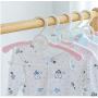 20PCS Kids Stretchable Plastic Clothes Hanger Durable Simple Baby Coat Hanger Random Color