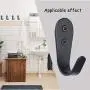 Wall Hooks 8 Pcs,Coat Hooks, Stainless Steel Hook, Garage, Luggage Key Hook, Bathroom Kitchen Dining Room,Heavy Duty, Indoor and Outdoor Hooks (Black Bent Hooks) Wall Hooks 8 Pcs,Coat Hooks, Stainless Steel Hook, Garage, Luggage Key Hook, Bathroom Kitchen Dining Room,Heavy Duty, Indoor and Outdoor Hooks (Black Bent Hooks)