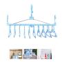 HJYPYJ Magic Hanger,360?? Rotate Magical Hangers,Portable PP Hanger,Space-Saving Organizer Hangers, Strong Bearing Capacity/Blue / 51x29cm