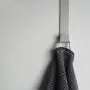 Premium Over The Door Hook 2-Pack. Quality Design Made with Stainless Steel with Beautiful Warm Grey Powder Coated Finish. Great as Towel Hook, Coat Hook, Over Door Hooks Organizer.