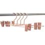 Koobay 60PS/LOT Childrens Copper Gold Finishing Aluminium Clothes Skirts Trousers Hanger (Bottom Gold)