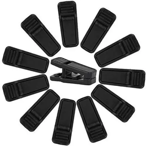 DEDU Black Plastic Finger Clips for Hangers, 40 Pack Pants Hanger Clips, Strong Pinch Grip Clips for Use with Slim-line Clothes Hangers, Clips for Velvet Hangers DEDU Black Plastic Finger Clips for Hangers, 40 Pack Pants Hanger Clips, Strong Pinch Grip Clips for Use with Slim-line Clothes Hangers, Clips for Velvet Hangers