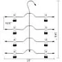 AMKUFO Pant Hangers 4 Tier Skirt Hangers with Adjustable Clips 4 Pcs Metal Trouser Hangers Space Saving for Slack, Trouser, Jeans, Towels Etc AMKUFO Pant Hangers 4 Tier Skirt Hangers with Adjustable Clips 4 Pcs Metal Trouser Hangers Space Saving for Slack, Trouser, Jeans, Towels Etc