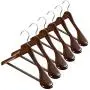 High-Grade Wide Shoulder Wooden Hangers 6 Pack with Non Slip Pants Bar - Smooth Finish Solid Wood Suit Hanger Coat Hanger, Holds upto 20lbs, 360° Swivel Hook, for Dress, Jacket, Heavy Clothes Hangers High-Grade Wide Shoulder Wooden Hangers 6 Pack with Non Slip Pants Bar - Smooth Finish Solid Wood Suit Hanger Coat Hanger, Holds upto 20lbs, 360° Swivel Hook, for Dress, Jacket, Heavy Clothes Hangers
