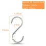 S Hooks,3-1/2 Stainless Steel Heavy Duty Hangers Hanging Hooks for Kitchen,Bathroom,Garden(12PCS)