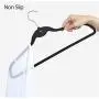 10Pcs Non Slip Velvet Suit Clothes Hangers Wardrobe Home Organizer Decoration