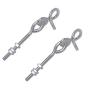 6 in. Swing Hardware : Set of Two Screw Hook Anchors with Pulley Hangers for Wooden Frame / Ceiling 180 lbs load limit