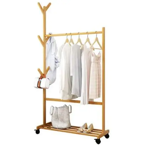 Hanger Floor Bedroom Coat Rack Shoe Rack Vertical Hanger Clothes Rack (Color : Primary Color, Size : 80cm) Hanger Floor Bedroom Coat Rack Shoe Rack Vertical Hanger Clothes Rack (Color : Primary Color, Size : 80cm)