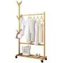 Hanger Floor Bedroom Coat Rack Shoe Rack Vertical Hanger Clothes Rack (Color : Primary Color, Size : 80cm) Hanger Floor Bedroom Coat Rack Shoe Rack Vertical Hanger Clothes Rack (Color : Primary Color, Size : 80cm)