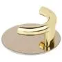 Regun Adhesive Hanger, Golden Stainless Steel Wall Hook Zinc Alloy Adhesive Hook for Student Apartment Home Bathroom Tool