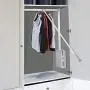 AYNEFY Wardrobe Lift, Width Adjustable Pull Down Closet Rod Space Saving Wardrobe Clothes Hanging Rail for Hanging Clothes(23.62-33.86inch) AYNEFY Wardrobe Lift, Width Adjustable Pull Down Closet Rod Space Saving Wardrobe Clothes Hanging Rail for Hanging Clothes(23.62-33.86inch)