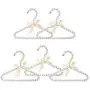 Koicaxy White Faux Pearl Bow Clothes Hangers Hook for Children Kids Bowknot White 5 Packs Koicaxy White Faux Pearl Bow Clothes Hangers Hook for Children Kids Bowknot White 5 Packs