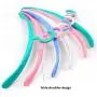 10pcs Random Color Strong Anti-Slip Wide Shoulder Plastic Shirts Clothes Hanger,Half-Moon Arched Simple Design Colorful Coats Hanger Rack 10pcs Random Color Strong Anti-Slip Wide Shoulder Plastic Shirts Clothes Hanger,Half-Moon Arched Simple Design Colorful Coats Hanger Rack