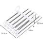 ISUE (Set of 2pcs 5 in 1 Portable Stainless Steel Clothes Pants Hangers Closet Storage Organizer for Pants Jeans Hanging 13.38 x 7.2in