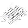 ISUE (Set of 2pcs 5 in 1 Portable Stainless Steel Clothes Pants Hangers Closet Storage Organizer for Pants Jeans Hanging 13.38 x 7.2in