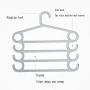 HJYPYJ Magic Clothes Hangers,Multi-Layer Space-Saving Organizer Hangers,Household Multifunction Trouser Hangers, No Glitches/Gray / 10 Pcs