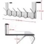 Dseap Over The Door Hook Hanger, Over The Door Towel Rack, for Coat Clothes Hat Towel Bathroom, Brushed Nickel Dseap Over The Door Hook Hanger, Over The Door Towel Rack, for Coat Clothes Hat Towel Bathroom, Brushed Nickel