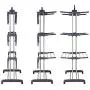 LeiAn Clothes Hangers, 3-Layer Portable Practical Clothes Dryer Gray Drying Rack Outdoor Multi-Function Clothing Hangers, for Coat Jacket Sweater Shirt Strong, Durable LeiAn Clothes Hangers, 3-Layer Portable Practical Clothes Dryer Gray Drying Rack Outdoor Multi-Function Clothing Hangers, for Coat Jacket Sweater Shirt Strong, Durable