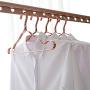 AOOSY Durable Metal Hangers, 20 Pack Lightweight Aluminum Non-Slip Clothes Hangers Space Saving Standard Hangers for Coats Jackets Pants Suit Dress(Rose Gold)