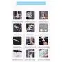 TYXQ Multi-Function Collapsible Plastic Clothes Hangers, Detachable 360°Rotating Hook with Clips Magic Folding Pants Hangers