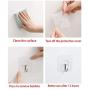 Ansxiy Wall Hooks 13lb(Max) Transparent Reusable Seamless Hooks,Adhesive Hooks,Reusable Utility Hooks for Bathroom and Kitchen, Waterproof and Oil Proof,24 Pack