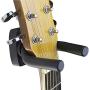 Yevison 1 Pcs Guitar Wall Hook Guitar Display Bracket Bass Wall Hanger Holder Suit for All Guitars, Bass,Violin, Ukulele and Fiddle Black Practical and Useful