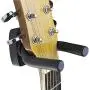 Yevison 1 Pcs Guitar Wall Hook Guitar Display Bracket Bass Wall Hanger Holder Suit for All Guitars, Bass,Violin, Ukulele and Fiddle Black Practical and Useful