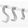 40 Pack S Hooks Stainless Steel for Hanging 4.8''/ 3.6''/ 2.4'', Heavy Duty Closet Plants Hooks for Bathroom Kitchen and Work Shop