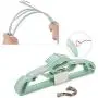 10pcs Random Color Adult Multifunctional Plastic Clothes Hangers Household Dress Storage Closet Organizer Hanging Dry Rack 10pcs Random Color Adult Multifunctional Plastic Clothes Hangers Household Dress Storage Closet Organizer Hanging Dry Rack