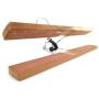 HANGERWORLD 10 Cedar Wood 10.6inch Non Slip Ridged Clamp Clothes Garments Pants Skirt Hangers HANGERWORLD 10 Cedar Wood 10.6inch Non Slip Ridged Clamp Clothes Garments Pants Skirt Hangers