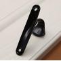 KFZ Black Coat Hook Hat Hook Clothes Hook,Bath Towel Hook,HAO-SPN0001 Zinc Alloy Hanger (1 Pack, SPN0001-Black)