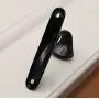 KFZ Black Coat Hook Hat Hook Clothes Hook,Bath Towel Hook,HAO-SPN0001 Zinc Alloy Hanger (1 Pack, SPN0001-Black)