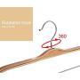 Inveroo 5pcs 37cm Hangers with Clips Use for Skirt Clothes Hanger Pants Hangers Anti-Skid Hooks