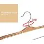 Inveroo 5pcs 37cm Hangers with Clips Use for Skirt Clothes Hanger Pants Hangers Anti-Skid Hooks