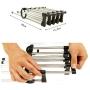 5pcs Random Color 5 in 1 Pant Rack Shelves Stainless Steel Clothes Hangers Multi-Functional Wardrobe Magic Hanger Decoration