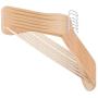 Yencoly Clothes Hangers, 6PCS Wooden Long Lasting Durable Clothes Hangers Drying Rack Home Hotel Racks for Clothes Wooden Clothes Hangers(A)