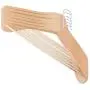 Yencoly Clothes Hangers, 6PCS Wooden Long Lasting Durable Clothes Hangers Drying Rack Home Hotel Racks for Clothes Wooden Clothes Hangers(A)