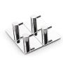 RocFew Adhesive Wall Hooks Heavy Duty, Strong Self Adhesive Robe Towel Coat Hangers, SUS304 Stainless Steel,No Screw Need,Heavy Duty Door Hanger 4 Pack