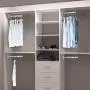ASHOP Wall Mount Clothes Hanger Rack Wall Clothes Hanger Stainless Steel Clothes Hooks with Swing Arm Holder Closet Organizers and Storage 2 Pack