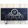 Personalized Black-Silver Key Holder for wall, Monogram key holder, Charcoal Key Holder, Key Hanger, Family name Last Name Wall Key Rack,Custom Gift, Wedding Gift, Closing Gift, Real Foil Letters Personalized Black-Silver Key Holder for wall, Monogram key holder, Charcoal Key Holder, Key Hanger, Family name Last Name Wall Key Rack,Custom Gift, Wedding Gift, Closing Gift, Real Foil Letters