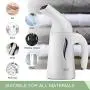 JSD Steamer for Clothes,7 in 1 Powerful Handheld Fabric Steamer,150ml Garment Steamer Perfect for Home and Travel,Travel Pouch Included [Green Hanger]