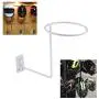 kesoto Aluminum Helmet Rack Wall Display Rack Storage Holder - Motorcycle Motorbike Jacket Hanger Organizer