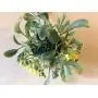 Mistletoe kissing Ball / 5 inches in diameter/Synthetic mistletoe with green and white berries/Birthday decoration/Ceiling hanger/Kissing decor/Seasonal decor/Sweetheart gift