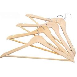 5 Pcs Wooden Adult Clothes Hangers for Jeans Pants Coat Hanger Home Storage Holder Dress Long Racks