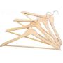 5 Pcs Wooden Adult Clothes Hangers for Jeans Pants Coat Hanger Home Storage Holder Dress Long Racks