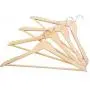 5 Pcs Wooden Adult Clothes Hangers for Jeans Pants Coat Hanger Home Storage Holder Dress Long Racks